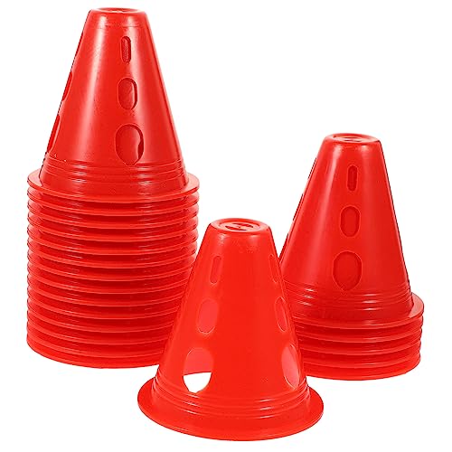 DIKACA 20 Stück Trainingskegel zum Skaten sportgeräte Outdoor Sport markierungskegel im Freien Verkehrskegel Stangen Trainingskegel im Fitnessstudio Sporttrainingskegel Plastik rot DIKACA 20 Stück Trainingskegel zum Skaten sportgeräte Outdoor Sport markierungskegel im Freien Verkehrskegel Stangen Trainingskegel im Fitnessstudio Sporttrainingskegel Plastik rot von DIKACA