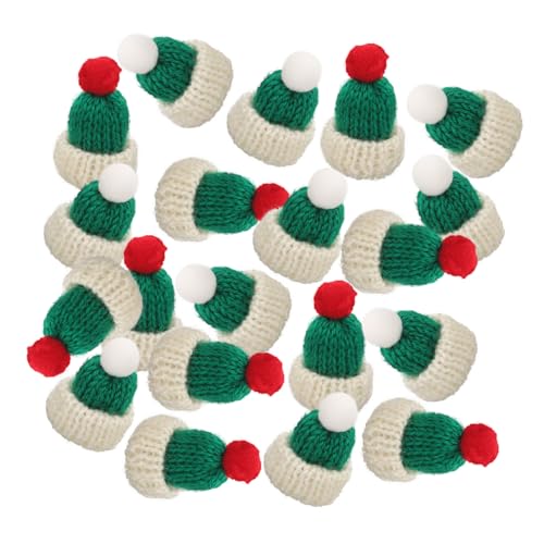 DIKACA 20 Stück Wollmütze Hutschmuck Weihnachten DIY Handwerk Ornamente Mini-Hüte Weihnachts-Mini-Ornamente winzige Kitting-Hüte zubehör selber Machen Weihnachtsminihüte Mini-Hut Garn DIKACA 20 Stück Wollmütze Hutschmuck Weihnachten DIY Handwerk Ornamente Mini-Hüte Weihnachts-Mini-Ornamente winzige Kitting-Hüte zubehör selber Machen Weihnachtsminihüte Mini-Hut Garn von DIKACA
