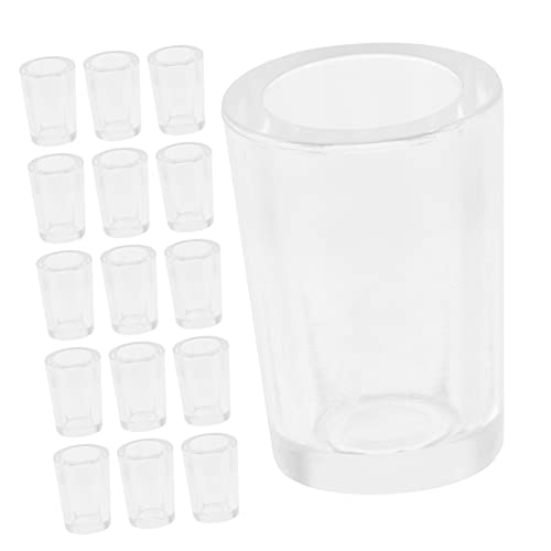 DIKACA 20Stücke Becher für Puppenhaus Mini Wasserbecher zur Dekoration Material Langlebig und Praktisch für DIY Mini Accessoires von DIKACA