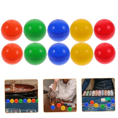 DIKACA 20Stücke Verlosungskugeln Hohlkugeln Für Partyspiele Für Tombola Und Bingo Leicht Und Spaß Für Erwachsene von DIKACA