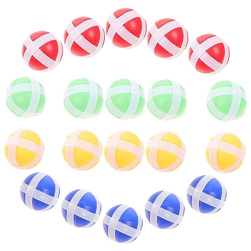 DIKACA 20St Lustiges Partyspielspielzeug Dartscheibe klebriger Ball Spielzeuge Kinderspielzeug Dartspielbälle Dart Klettbälle Schachbrett Saugkugel Zubehör Ziel Nylon von DIKACA