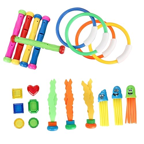 DIKACA 21 Stück Tauchstock wasserspielzeug kinderwasserspielzeuge Tauchstäbe für wasserspielzeug für Pool Toys Schwimmender Tauchring Tauchstöcke für DIKACA 21 Stück Tauchstock wasserspielzeug kinderwasserspielzeuge Tauchstäbe für wasserspielzeug für Pool Toys Schwimmender Tauchring Tauchstöcke für von DIKACA