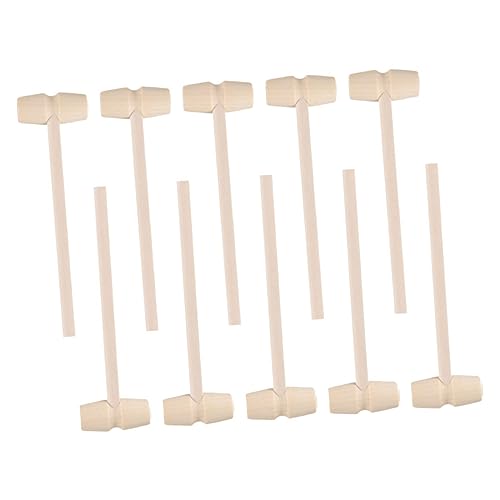 DIKACA 25 Stück Mini-Hammer Krabbe Babyspielzeug klein Hammer Hammer kinderspielzeug Holzhammer Kinderhammer Meeresfrüchte-Hammer Holzhammerspielzeug von DIKACA
