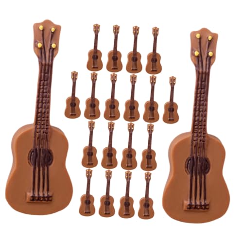 DIKACA 25Stücke Miniaturgitarren Kleine Gitarrenmodelle für Puppenhaus Kreative Musikinstrumente Langlebige Dekoration für Räume für Musikliebhaber DIKACA 25Stücke Miniaturgitarren Kleine Gitarrenmodelle für Puppenhaus Kreative Musikinstrumente Langlebige Dekoration für Räume für Musikliebhaber von DIKACA