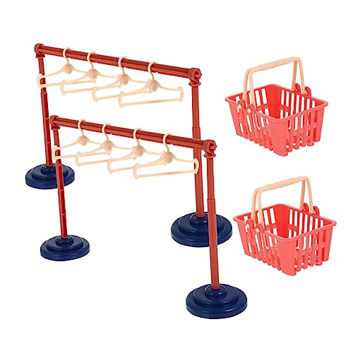 DIKACA 2Sätze Puppen Kleiderständer mit Kleiderbügeln Teiliges Organizer für Puppenkleidung aus Langlebigem für Spielzeughäuser und Kreative Spielstunden DIKACA 2Sätze Puppen Kleiderständer mit Kleiderbügeln Teiliges Organizer für Puppenkleidung aus Langlebigem für Spielzeughäuser und Kreative Spielstunden von DIKACA