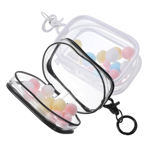 DIKACA 2Sätze Transparente Figuren Display Aufbewahrungstasche Für Kleine Puppen Hochtransparente Sammelbox Für Actionfiguren Und Sammlerstücke Zum Schutz von DIKACA