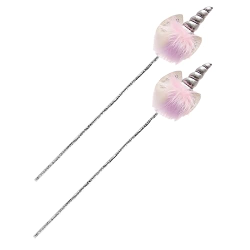 DIKACA 2St Leistungsrequisiten fairy wand kinderkostüm trauzeugengeschenke fashing costume kinder kinderbekleidung weddin toys flahsh Mädchen Zauberstab Lieferungen Spielzeug Kleine Stoff von DIKACA