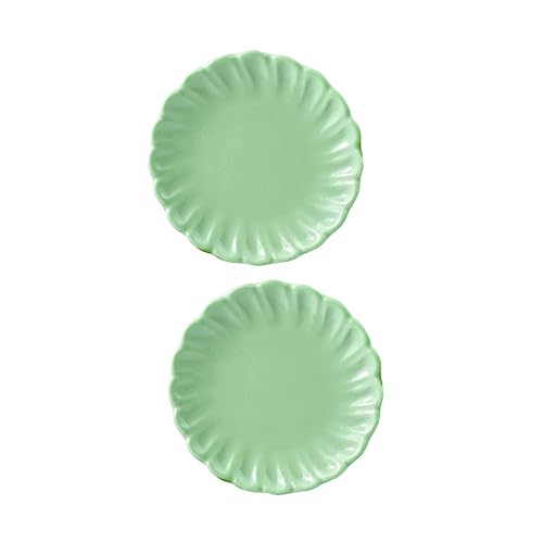 DIKACA 2St Mini-Speise- und Spielschale Puppenhaus Miniatur Bausatz Mini Spiel Mädchen küchenspielzeug küche Spielküchenzubehör Zubehör für Puppenhäuser Harz Light Green von DIKACA