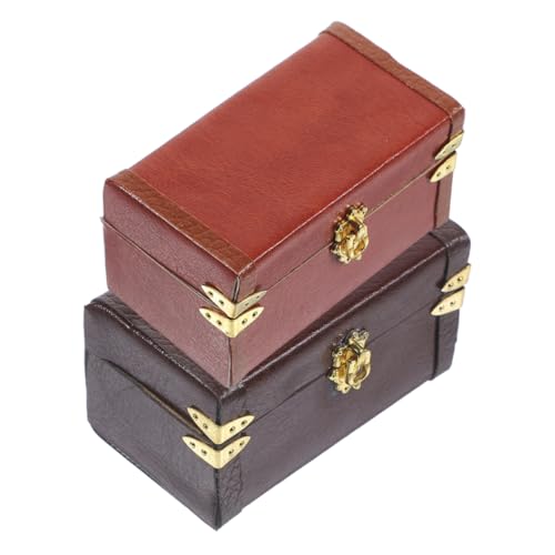 DIKACA 2St Miniatur-Modellkoffer für kinderspielzeug kleine kisten spielzeuge für Mädchen Gepäck Mini-Koffer schmücken Miniatur-Vintage-Koffer Leder DIKACA 2St Miniatur-Modellkoffer für kinderspielzeug kleine kisten spielzeuge für Mädchen Gepäck Mini-Koffer schmücken Miniatur-Vintage-Koffer Leder von DIKACA