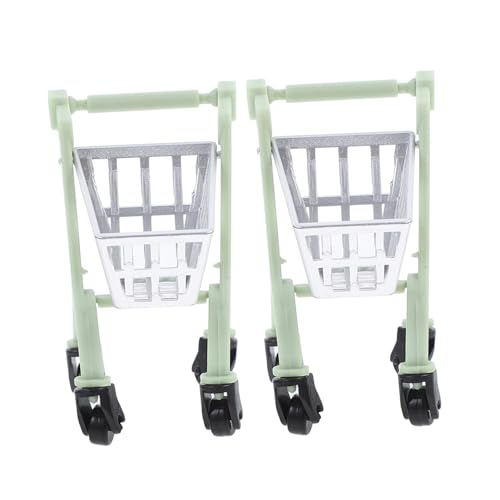 DIKACA 2 Stück Miniatur-Kinderwagen Spielzeug Mini-einkaufswagen Für Jungen Und Mädchen Für Puppenhaus Und Foto-Requisiten DIKACA 2 Stück Miniatur-Kinderwagen Spielzeug Mini-einkaufswagen Für Jungen Und Mädchen Für Puppenhaus Und Foto-Requisiten von DIKACA