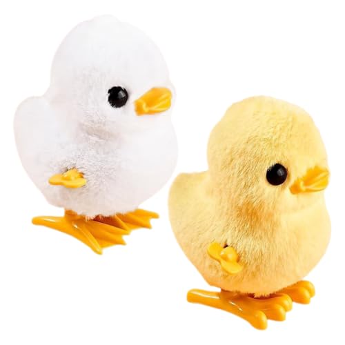 DIKACA 2Stücke Aufziehspielzeug Mit Tiermotiv Kawaii Hühner Für Fördert Hand Auge Koordination Und Bewegung Für Geburtstage Und Feiertage von DIKACA