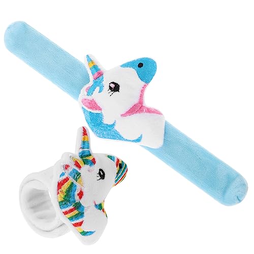 DIKACA 2Stücke Einhorn Slap Armbänder für Lustige Party Accessoires Weiches Plüschmaterial für Jungen und Geburtstagsfeiern und Feiertage DIKACA 2Stücke Einhorn Slap Armbänder für Lustige Party Accessoires Weiches Plüschmaterial für Jungen und Geburtstagsfeiern und Feiertage von DIKACA