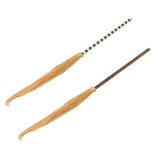 DIKACA 2Stücke Halloween Witch Broom Props Foldable Broomsticks for for Halloween Party Cosplay Decorations Random Colors DIKACA 2Stücke Halloween Witch Broom Props Foldable Broomsticks for for Halloween Party Cosplay Decorations Random Colors von DIKACA