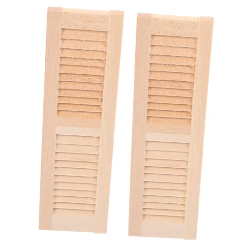 DIKACA 2Stücke Holzfensterläden Für Puppenmöbel DIY Fensterladen Dekorationen Für Miniaturhäuser Und Modelle Und Langlebig Für Kreative Bastelprojekte DIKACA 2Stücke Holzfensterläden Für Puppenmöbel DIY Fensterladen Dekorationen Für Miniaturhäuser Und Modelle Und Langlebig Für Kreative Bastelprojekte von DIKACA