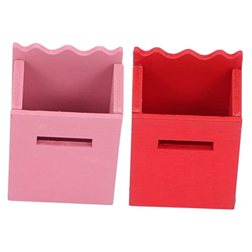 DIKACA 2Stücke Holzspielzeug Zubehör für Mini Möbel und Kreative Szenen Dekoration für Sammler DIKACA 2Stücke Holzspielzeug Zubehör für Mini Möbel und Kreative Szenen Dekoration für Sammler von DIKACA