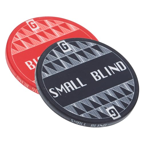 DIKACA 2Stücke Keramische Poker Chips Für Hold Spielchips Mit Einfachem Design Für Pokerabende Und Belohnung von DIKACA