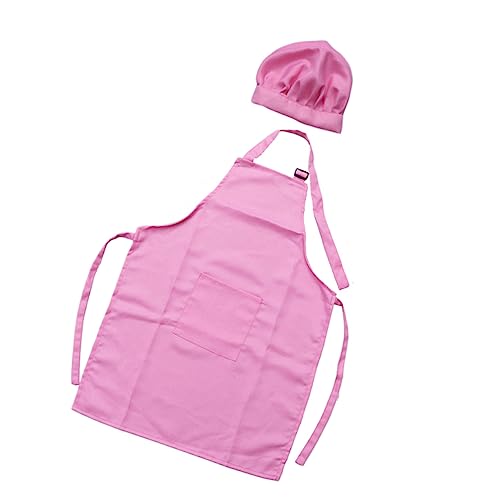 DIKACA 2Stücke Kochset mit Schürze und Kochmütze für Jungen und Großes Rosa für Backen und Partydekorationen Langlebig und Leicht zu Reinigen DIKACA 2Stücke Kochset mit Schürze und Kochmütze für Jungen und Großes Rosa für Backen und Partydekorationen Langlebig und Leicht zu Reinigen von DIKACA