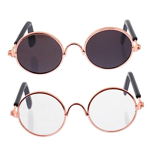 DIKACA 2Stücke Mini Sonnenbrillen für Puppen aus Legierung Accessoires für Puppenverkleidungen Handgefertigt für Puppen für Kindergeschenke DIKACA 2Stücke Mini Sonnenbrillen für Puppen aus Legierung Accessoires für Puppenverkleidungen Handgefertigt für Puppen für Kindergeschenke von DIKACA