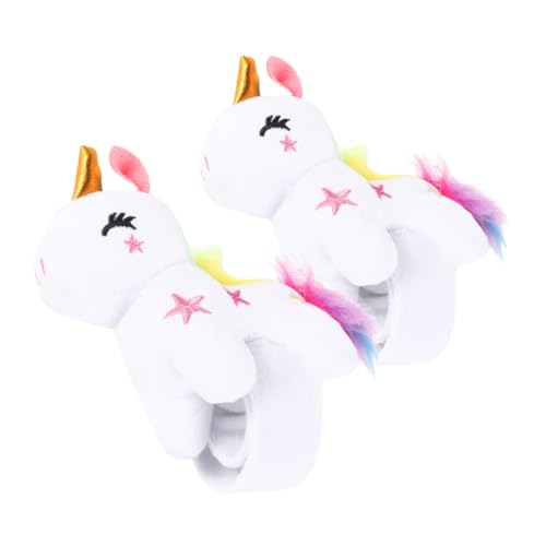 DIKACA 2Stücke Plüsch Einhorn Slap Armbänder Bequeme Slap Handgelenk Armbänder für Kuscheliges Einhorn Design für Partys und Hochwertiges Plüschmaterial für Angenehmen DIKACA 2Stücke Plüsch Einhorn Slap Armbänder Bequeme Slap Handgelenk Armbänder für Kuscheliges Einhorn Design für Partys und Hochwertiges Plüschmaterial für Angenehmen von DIKACA