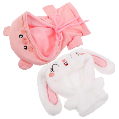 DIKACA 2Stücke Puppenkleidung Hoodie für Plüschpuppen Süße Kapuzenpullover und Puppen Outfits und Spielzeugkleidung für Kreative Verkleidungen DIKACA 2Stücke Puppenkleidung Hoodie für Plüschpuppen Süße Kapuzenpullover und Puppen Outfits und Spielzeugkleidung für Kreative Verkleidungen von DIKACA