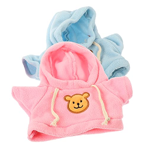 DIKACA 2Stücke Teiliges Austauschbare Puppenkleidung für Kuscheltiere für Bärenpuppen Sweatshirts und Fördert die Kreativität von DIKACA