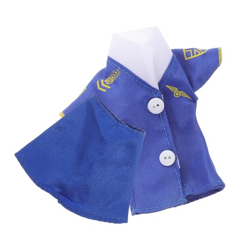 DIKACA 2er Set Puppen Kostüme Flugbegleiterin Kostüm Für Zubehör Für Flugbegleiter Für Stewardess Kostüm Flugzeugkostüm Flugbegleiter Verkleiden Sich Stoff Blue DIKACA 2er Set Puppen Kostüme Flugbegleiterin Kostüm Für Zubehör Für Flugbegleiter Für Stewardess Kostüm Flugzeugkostüm Flugbegleiter Verkleiden Sich Stoff Blue von DIKACA