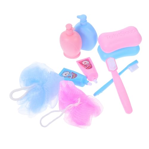 DIKACA 2er-Set Miniatur-badezimmerset Für Puppenhaus Mit Zahnbürste Und Zahnpasta Für 18-Zoll-puppenspielzeug Für Jungen Und Mädchen von DIKACA