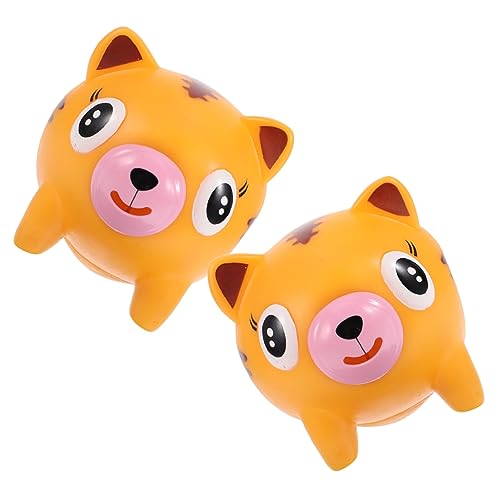 DIKACA 2st Pig Squeeze Ball Spielzeugtier Stres Relief Toys Lustige Stressspielzeuge Mini Pig Toys Spielzeug Zum Stressabbau Entzückendes Vinyl Kind Strecke Deine Zunge Raus Tragbar von DIKACA