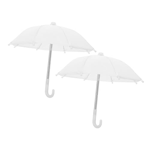 DIKACA 2st Mini-Regenschirm Teppich Kinderschirm Miniatur Prinzessin Puppenhaus Telefon Regenschirm Spitzenschirm Kleiner Winddichter Regenschirm Golfschirm Kuppel Weiß Stoff DIKACA 2st Mini-Regenschirm Teppich Kinderschirm Miniatur Prinzessin Puppenhaus Telefon Regenschirm Spitzenschirm Kleiner Winddichter Regenschirm Golfschirm Kuppel Weiß Stoff von DIKACA
