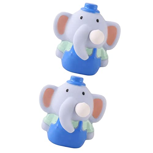 DIKACA Spielzeuge 2st Prise Musik Elefantenblasen Sensorisches Spielzeug Schönes Cartoon-elefantenspielzeug Neuheitsspielzeug Lustiges Dehnbares Spielzeug Tragbar Kind Simulation Elefant von DIKACA