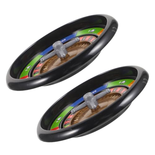 DIKACA 2st Roulette-Spiel Tischspielrad Partyspiel Pokerrad Rad Für Poker Angebot An Pokerspielen Pokerrad Gefallen Geburtstagsfeier Spiel Poker Wheel Spielrad Prop Tisch-pokerrad Plastik von DIKACA