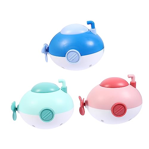 DIKACA Spielzeug Kleinkind Badezeit 3pcs Wasser Spielspielzeug Badewanne Aufziehspielzeug Baby Badespielzeug Set Cartoon U-Boot von DIKACA