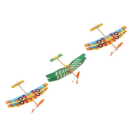 DIKACA 3 Stück Gummiband Flugzeug für kinderspielzeug -Flugzeug spielzeuge Flugzeugspielzeug zusammenbauen Flugzeugspielzeug aus Gummiband Plastik DIKACA 3 Stück Gummiband Flugzeug für kinderspielzeug -Flugzeug spielzeuge Flugzeugspielzeug zusammenbauen Flugzeugspielzeug aus Gummiband Plastik von DIKACA