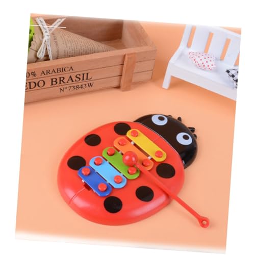 DIKACA 3 Stück Hand Klopft Klavier Kindermusikinstrument Rot von DIKACA