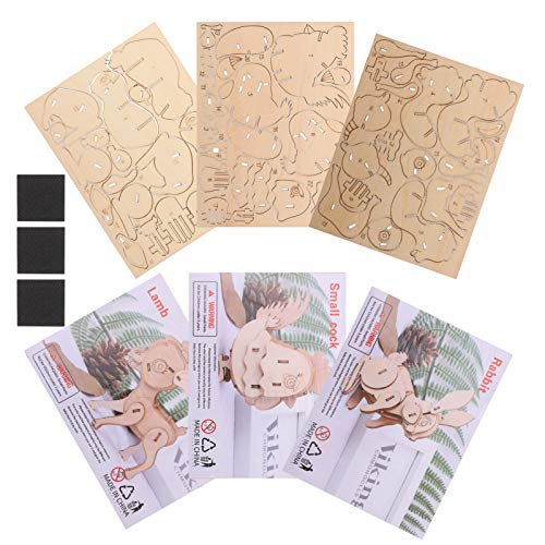 DIKACA 3 Stück Holztierrätsel Rätsel zum frühen Lernen Puzzle- Kind Puzzle Bildungsspielzeug DIKACA 3 Stück Holztierrätsel Rätsel zum frühen Lernen Puzzle- Kind Puzzle Bildungsspielzeug von DIKACA