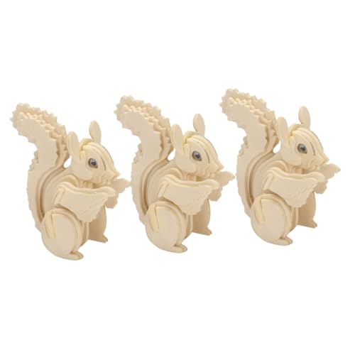 DIKACA 3 Stück Kinderpuzzles Aus Holz 3D-Puzzles Für Holzpuzzles Für Holzpuzzle Für Jungen von DIKACA