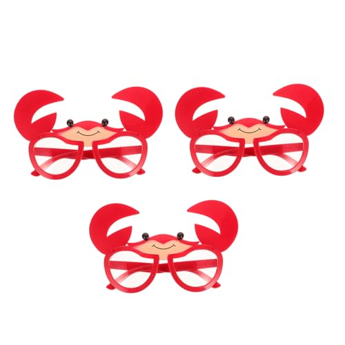DIKACA 3 Stück Lustige Krabbenbrillen für Erwachsene Leichte Partybrille mit Cartoon Design für Sommer Luau Strand und Kostümpartys Requisiten Auffälliges Hawaii Partyzubehör DIKACA 3 Stück Lustige Krabbenbrillen für Erwachsene Leichte Partybrille mit Cartoon Design für Sommer Luau Strand und Kostümpartys Requisiten Auffälliges Hawaii Partyzubehör von DIKACA