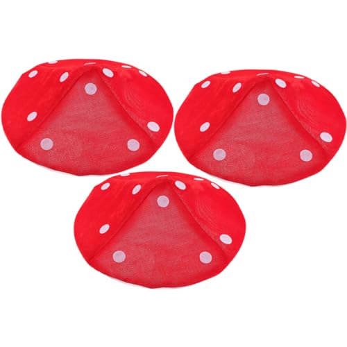 DIKACA 3 Stück Pilzhut kinderkostüme igelkostümkinder rollenspiele festival cap -Accessoires Pilz-Partyhüte Kinderpartyhüte Festivalhut Pilzmütze Pilz Hut Kostüm Stoff rot DIKACA 3 Stück Pilzhut kinderkostüme igelkostümkinder rollenspiele festival cap -Accessoires Pilz-Partyhüte Kinderpartyhüte Festivalhut Pilzmütze Pilz Hut Kostüm Stoff rot von DIKACA