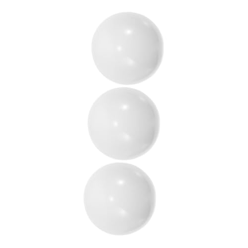 DIKACA 3 Stück Rolling Ball Track Beads Roulette Beads Rotierende Roulette Kugeln Ersatz Ballspiel Wheel Beads Bar Wheel Round Beads Resin White von DIKACA