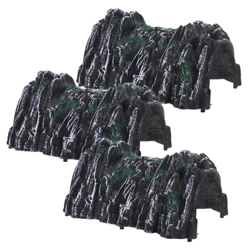 DIKACA 3 Stück Simulationshöhle Modellbau Zubehör Tunnel Tunnel Set Modellbau Tunnel Sandtischmodell Bauen Miniatur Modelleisenbahn Berg Zugtisch künstliche Höhle Plastik Grey DIKACA 3 Stück Simulationshöhle Modellbau Zubehör Tunnel Tunnel Set Modellbau Tunnel Sandtischmodell Bauen Miniatur Modelleisenbahn Berg Zugtisch künstliche Höhle Plastik Grey von DIKACA