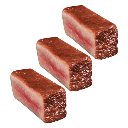 DIKACA 3 Stück Steak Modell Rindfleisch Künstliches Steak Requisiten Lebensmittel Modell Dekoratives Kunstfleisch Simulationssteak Künstliches Steak Gekochtes Kunstfleisch DIKACA 3 Stück Steak Modell Rindfleisch Künstliches Steak Requisiten Lebensmittel Modell Dekoratives Kunstfleisch Simulationssteak Künstliches Steak Gekochtes Kunstfleisch von DIKACA
