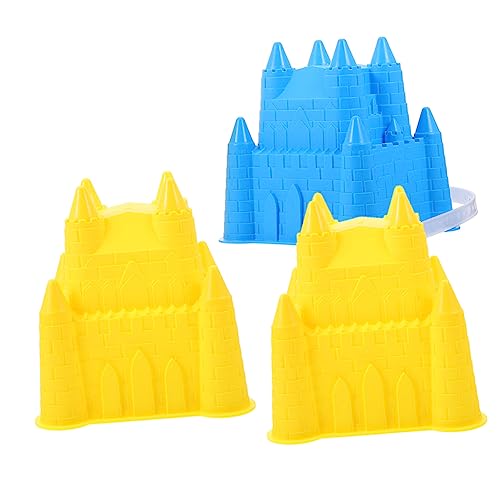 DIKACA 3 Stück Strandsandspielzeug für tragbare Schneemodelle Sandförmchen für Sandspielzeug für Strand Kinderspielzeug Sandformen Abs Zufällige Farbe von DIKACA