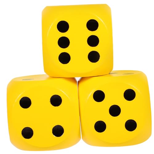 DIKACA 3 Stück Tischspielwürfel holzspielzeug holzspielsachen Pub-Spiele holzsteckwürfel Mehrzweck Dame Brettspiel Spiel für Punktwürfel aus Holz Glatte Holzwürfel hölzern Yellow DIKACA 3 Stück Tischspielwürfel holzspielzeug holzspielsachen Pub-Spiele holzsteckwürfel Mehrzweck Dame Brettspiel Spiel für Punktwürfel aus Holz Glatte Holzwürfel hölzern Yellow von DIKACA