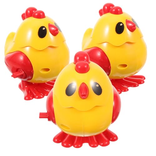 DIKACA 3 Stück Uhrwerk-hüpfendes Huhn Aufziehbares Tierspielzeug Springendes Hühnerspielzeug Interaktives Für Springendes Uhrwerk- Abs Yellow DIKACA 3 Stück Uhrwerk-hüpfendes Huhn Aufziehbares Tierspielzeug Springendes Hühnerspielzeug Interaktives Für Springendes Uhrwerk- Abs Yellow von DIKACA