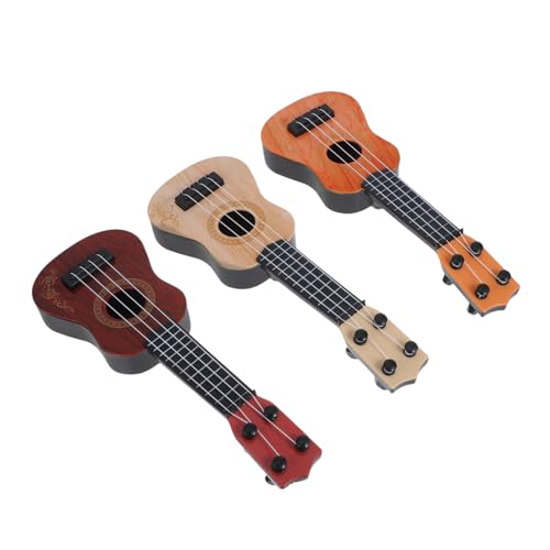 DIKACA 3 Stück Ukulele kinderinstrumente musikinstrumente Ukelele for Ukulele Mini lehrreich Musikinstrumente für Kleinkinder Gitarre Plastik von DIKACA