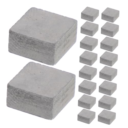 DIKACA 30 Stück Miniatur-Essens- Und Spielzeugszenen Miniatur DIY Stein Simulationsbaustein Rote Mini-Steine Materialien Für Architekturmodelle Spielsteine Grey Ton von DIKACA