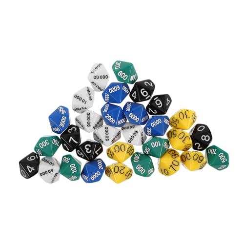 DIKACA 30 Stück Teiliges Kunststoff Würfelset Polyedrische für Brettspiele Partyspiele und Lernspiele Wiederverwendbar und Tragbar für Spielabende und Unterhaltung DIKACA 30 Stück Teiliges Kunststoff Würfelset Polyedrische für Brettspiele Partyspiele und Lernspiele Wiederverwendbar und Tragbar für Spielabende und Unterhaltung von DIKACA