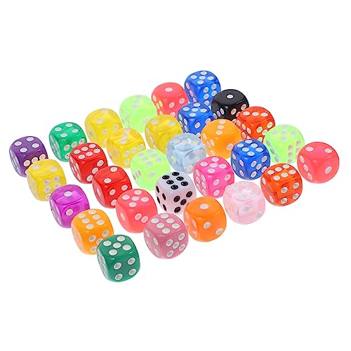 DIKACA Harzwürfel Spielwürfel-Sets Zahlenwürfel Würfelspiele Zur Unterhaltung Für Brettspiele von DIKACA