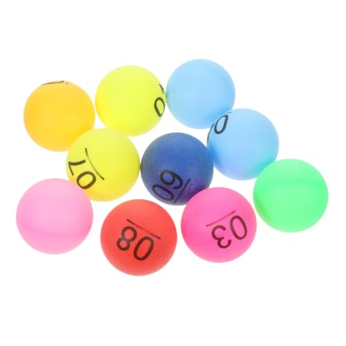 DIKACA 30St Farbe Zahlenball plastikbälle plastikball Numbers Game Partyspielbälle Bingo-Kugeln Sphäre Partybälle Unterhaltungsbälle pp Spielball Lotteriekugel Plastikkugel Tischtennis von DIKACA