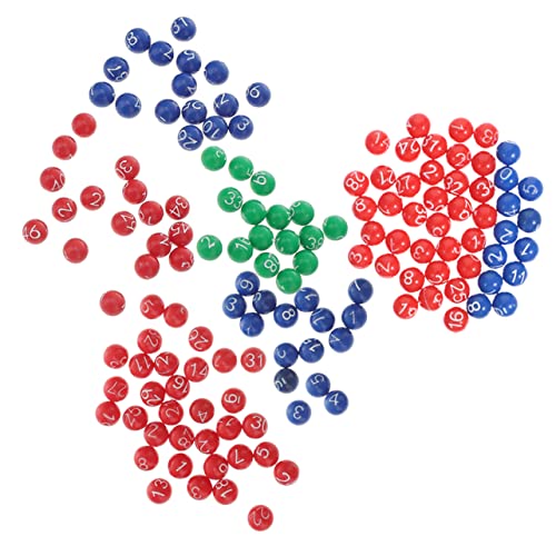 DIKACA 3Er-Packungen Ball der Lotteriemaschine lichtkugeln Light Balls Board gamees Zahlenkugeln für die Verlosung Zahlenbälle Kugelstützen aus Kunststoff Aktivität Lotteriebälle Plastik von DIKACA
